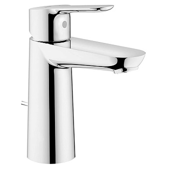 Grohe BauEdge, Смеситель для раковины с донным клапаном, цвет: хром