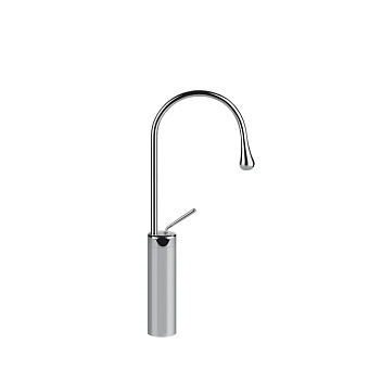 Gessi Goccia Смеситель для раковины на 1 отверстие, высокий, излив 174мм R=90, цвет: хром