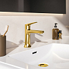 Ideal Standard La Dolce Vita Смеситель для раковины, на 1 отв., с донным клапаном, цвет: PVD Brushed Gold (Шлифованное Золото)