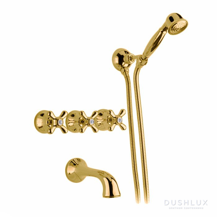 Nicolazzi Nuova Brenta Смеситель для ванны с 2мя ручками, встроенный ...