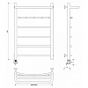 Secado Милан 1 КСП Полотенцесушитель 60x80 см, электрический, цвет: хром