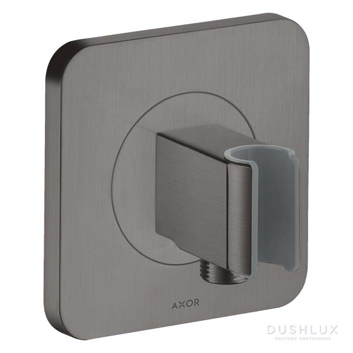 Фото Axor ShowerSelect Вывод воды с клапаном и держателем ручного душа, цвет: шлифованный черный