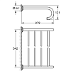 Grohe Essentials Authentic Полка для полотенец, подвесная, цвет: хром