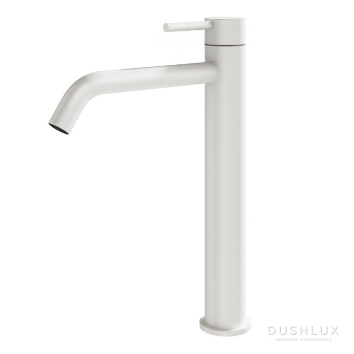 Фото Plumberia Selection IXO Смеситель для раковины, высокий, 1 отв., цвет: белый матовый