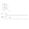 Decor Walther Mikado HTE20 Полотенцедержатель 20см, подвесной, цвет: сталь матовая