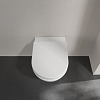 Villeroy&Boch Subway 2.0, Унитаз подвесной, с открытым смывным краем Compact, DirectFlush, горизонтальный выпуск, не подходит для установки со смывными кранами, 37x56см, цвет: белый