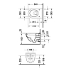 Duravit Starck 3 Унитаз 54х36 см, подвесной, WondweGliss, с креплением Durafix, цвет: белый