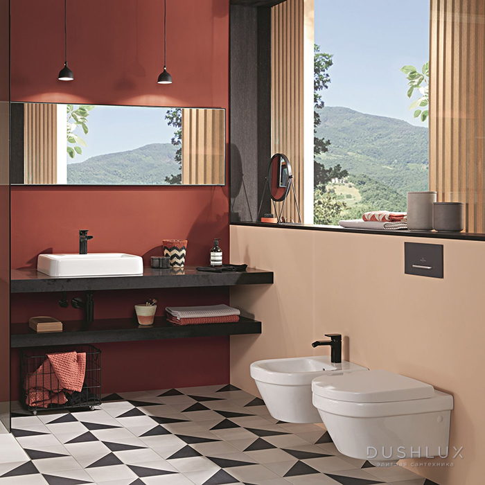 Фото Villeroy&Boch Architectura Биде подвесное 370*530*265, 1 отверстие под смеситель, цвет альпийский белый