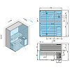Effegibi Sky Corner 45 Био-Сауна 170x130xh201см, DX, отделка: канадский хемлок