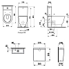 Laufen New Classic Унитаз-моноблок 70x37x43см., безободковый, выпуск универсальный, цвет: белый