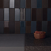 41zero42 Cosmo Керамогранит 6.5х15.5см., универсальный, цвет: Brick Blu-Nero Matte