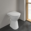 Villeroy&Boch Vicare Унитаз 36х49х46см., напольный, горизонтальный смыв (с полкой), DirectFlush, с антигрязевым покрытием CeramicPlus, цвет: альпийский белый