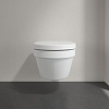 Villeroy&Boch Architectura Унитаз подвесной 370*530*330, безободковый, в комплекте сиденье c микролифтом, CeramicPlus, цвет альпийский белый