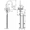 Hansgrohe Aquno Select M81 Смеситель для кухни, 1 отв., sBox, цвет: хром
