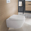 Villeroy&Boch Subway 2.0, Унитаз подвесной, с открытым смывным краем Compact, DirectFlush, горизонтальный выпуск, не подходит для установки со смывными кранами, 37x56см, цвет: белый