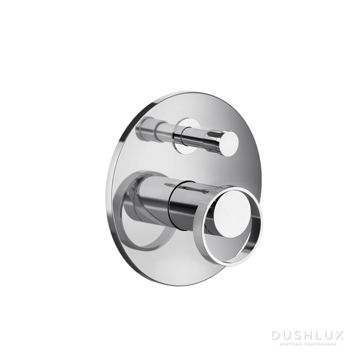 Фото Gessi Anello Встраиваемый однорычажный смеситель на 2 выхода с перекл., цвет: хром