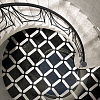 Devon&Devon Prestige Плитка из натурального камня 60x60см, универсальная, мрамор, prestige 7, цвет: black marquinha/white carrara