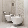 Kerama Marazzi Plaza Modern Унитаз 36x53см., подвесной, безободковый, с крепежом, цвет: белый глянцевый
