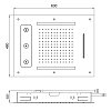 Almar Spin Temptation Верхний душ 48x63см., потолочный, 3 режима, хромотерапия, цвет: Black Absolute Brushed PVD