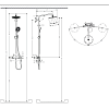 Hansgrohe Raindance S Душевая система Showerpipe: верх.душ 240 1jet, ручн.душ, шланг, термостат, цвет: хром