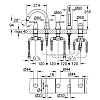 Grohe Grandera, Смеситель для ванны на 5 отв., цвет: хром