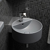 Flaminia Twin Раковина 52.5x20 см, 1 отв., подвесная, цвет: белый