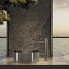 Newform X-Steel 316 Смеситель для раковины, высокий, 1 отв., без донного клапана, цвет: нержавеющая сталь