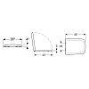 Geberit iCon Square Сиденье для унитаза, с микролифтом, цвет: белый