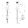 Gessi Inciso- Смеситель однорычажный для биде с донным клапаном, цвет: black XL