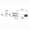 TREEMME 22mm, Крючок, нержавеющая сталь, подвесной монтаж, цвет: сталь
