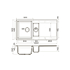 Omoikiri Sakaime 100-2 Кухонная мойка 100x20x50см.,встраиваемая, цвет: платина