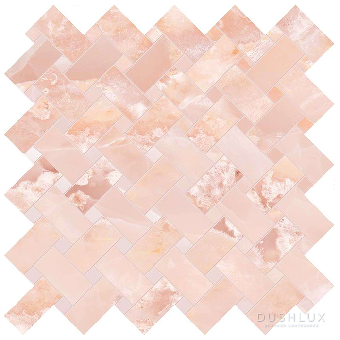 Фото Emilceramica Tele DI Marmo Onyx Керамогранит 30x30x0,95см, универсальная, глазурованный, цвет: Intreci Onyx Pink Silktech