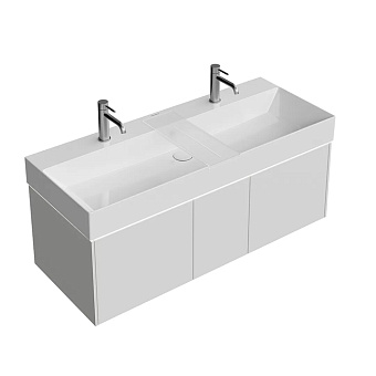 Kerama Marazzi Grande Тумба 120х47х37.3см., подвесная, 3 ящика, цвет: архитектурный серый
