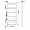 Secado Триада 2 Полотенцесушитель 50x120 см, электрический, цвет: бронза