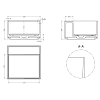 Salini Armonia Square Top 02 Раковина 45x45x25см., без отв., накладная, S-Sense, цвет: белый глянцевый