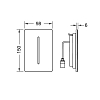 TECE Filo-Solid Urinal Лицевая панель, сталь, цвет: черная матовая