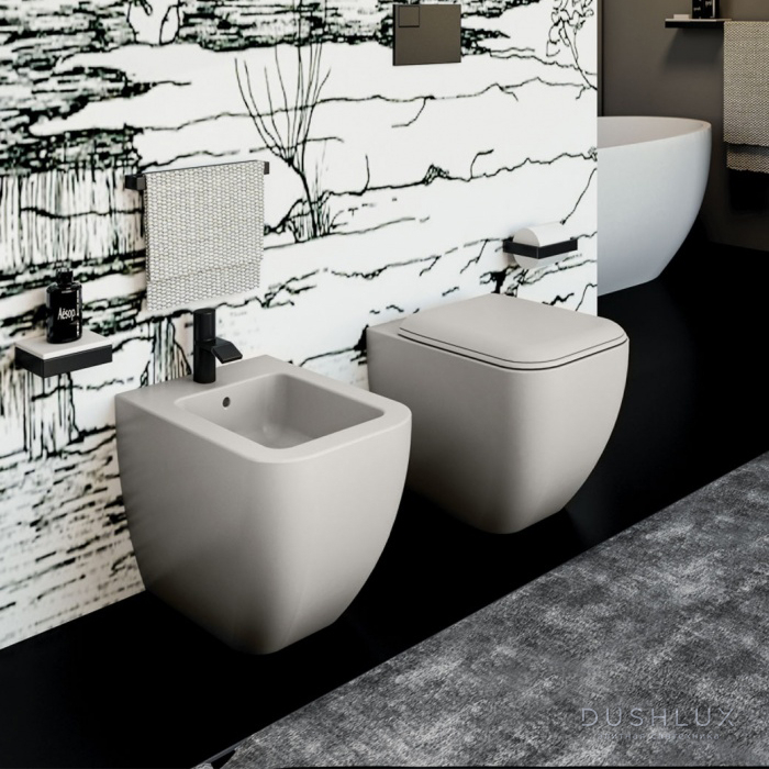 Фото Cielo Shui Comfort Биде напольное 54х37.5х44h см, 1 отв., цвет: тальк