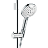 Hansgrohe Raindance Select S Душевой набор: штанга 65см, ручной душ, 3jet (Rain, RainAir, WhirlAir), мыльница, шланг, цвет: белый/хром