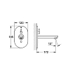 Grohe Eurosmart Cosmopolitan E Смеситель для раковины, 1 отв., излив 172 мм, ИК, со смеш, цвет: хром