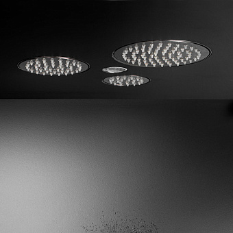 CEA Design FREE IDEAS Комплект верхних душей 25х25см, встраиваемый, 3 режима Rain jet, 1 режим Pure free flow jet, цвет: нержавеющая сталь