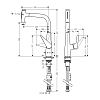 Hansgrohe Talis Select M51 Смеситель для кухни, на 1 отв., с выдвижной лейкой, цвет: хром