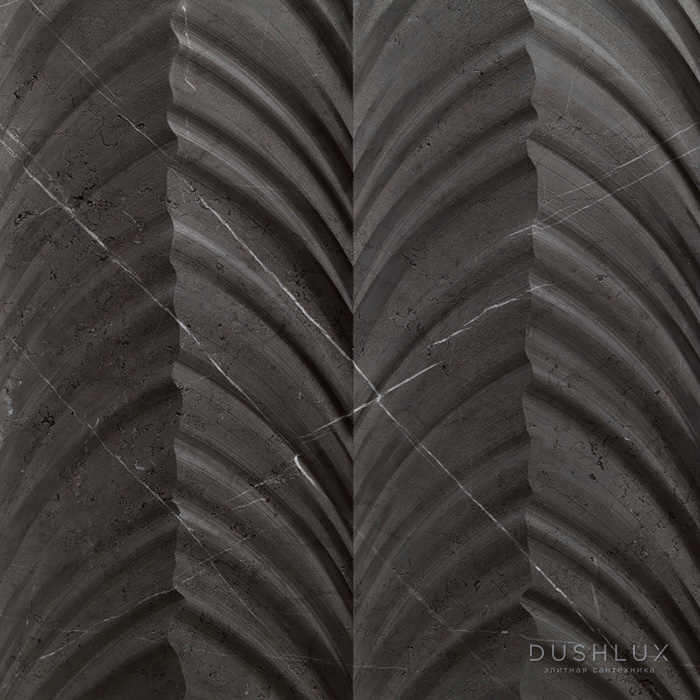 Фото Lithos Design Organic Натуральный камень 60x60x2см, настенный, материал: мрамор gris st pierre/grano