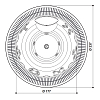 Jacuzzi Alimia PRO бассейн D237х98см, на 6-7 чел., 28 форсунок, аэро 16шт, подсветка, автонаполнение, 3Kw, насос, бак, цвет Porcelain