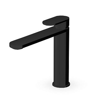 Zucchetti Octo Смеситель для раковины, на 1 отв., с донным капаном, цвет: Brushed Metal Black