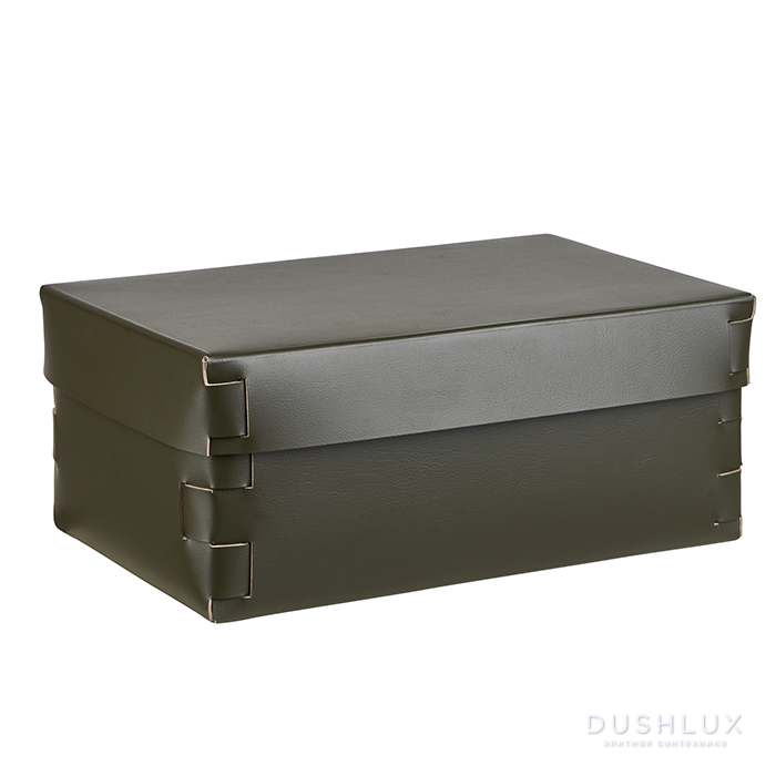 ADJ Коробка Snob, 32x20xH13,5 см., цвет: оливковый/горчичный