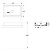 Alice Spy Rectangular Раковина 60x38х12см., накладная, без отв., цвет: чёрный матовый