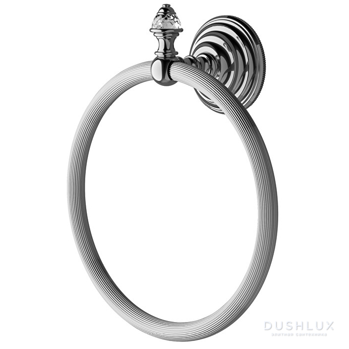 Фото Devon&Devon Diamond Полотенцедержатель - кольцо 21см., подвесной, цвет: хром