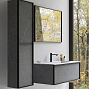 Verona Style Quadro Тумба подвесная с раковиной 80х50см, 1 выдв. ящик, LVS-панели, цвет: L14 Sardo grigio