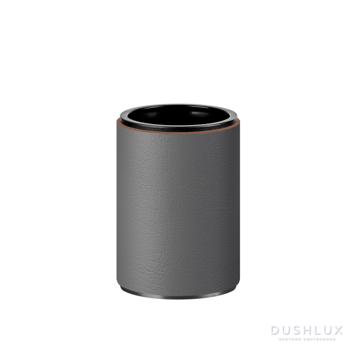 Фото ADJ Стакан для зубных щеток, D7xH10 см., цвет:graphite/серый