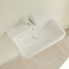 Villeroy&Boch O.novo раковина 65x46x17.5см., 1 отв., подвесная, с переливом, цвет: альпийский белый